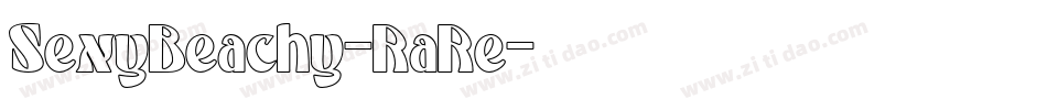 SexyBeachy-RaRe字体转换