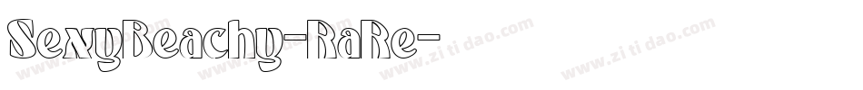 SexyBeachy-RaRe字体转换