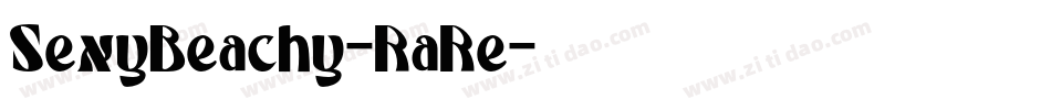SexyBeachy-RaRe字体转换