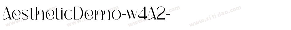 AestheticDemo-w4A2字体转换