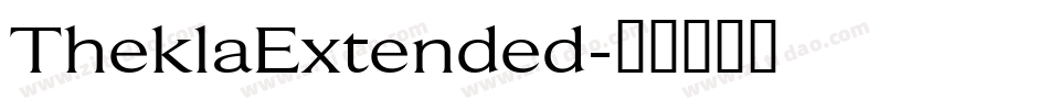 TheklaExtended字体转换