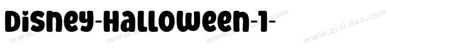 Disney-Halloween-1字体转换