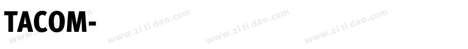 TACOM字体转换