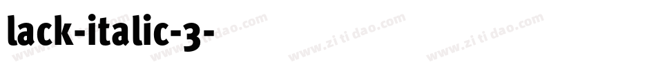 lack-italic-3字体转换
