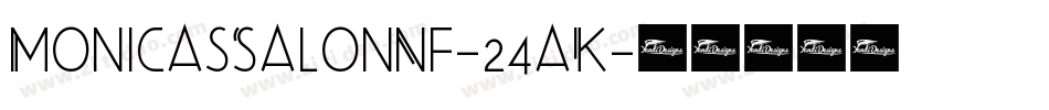 MonicasSalonNf-24aK字体转换