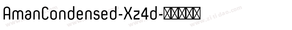 AmanCondensed-Xz4d字体转换