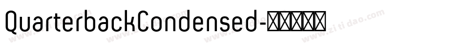 QuarterbackCondensed字体转换