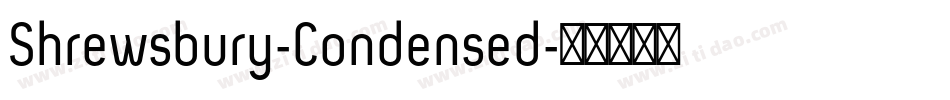 Shrewsbury-Condensed字体转换