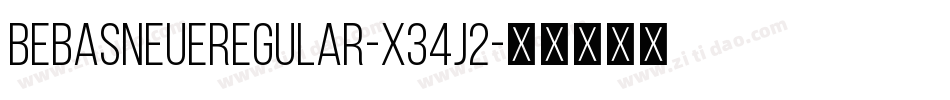 BebasNeueRegular-X34j2字体转换