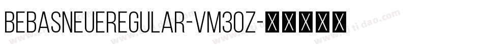 BebasNeueRegular-vm3oZ字体转换