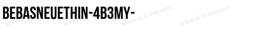 BebasNeueThin-4B3mY字体转换