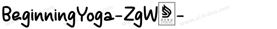 BeginningYoga-ZgW8字体转换