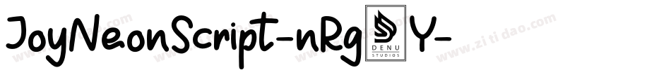 JoyNeonScript-nRg7Y字体转换