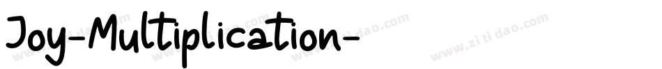 Joy-Multiplication字体转换