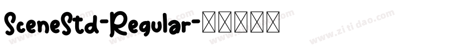 SceneStd-Regular字体转换