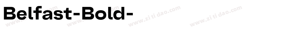 Belfast-Bold字体转换
