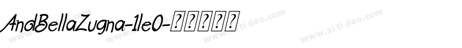 AndBellaZugna-1le0字体转换