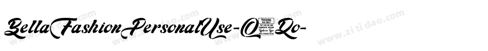 BellaFashionPersonalUse-O8Do字体转换