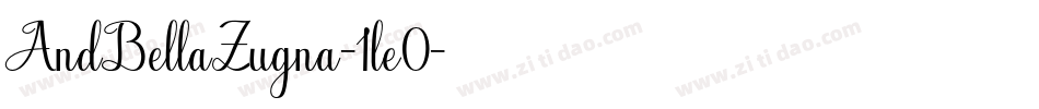 AndBellaZugna-1le0字体转换