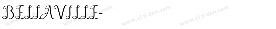 BELLAVILLE字体转换