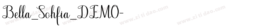 Bella_Sohfia_DEMO字体转换