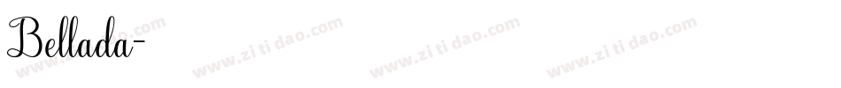 Bellada字体转换