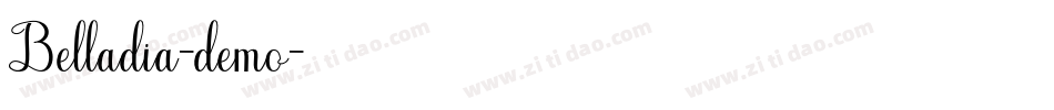 Belladia-demo字体转换