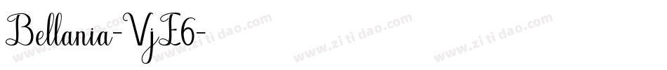 Bellania-VjE6字体转换