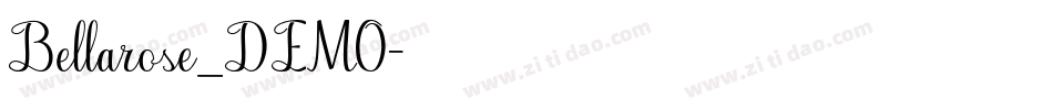 Bellarose_DEMO字体转换