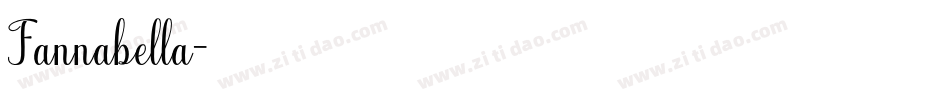 Fannabella字体转换