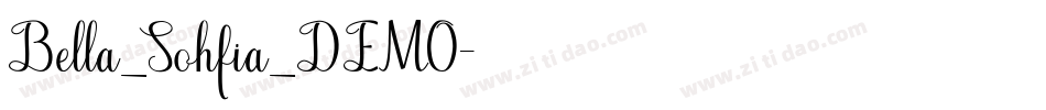 Bella_Sohfia_DEMO字体转换
