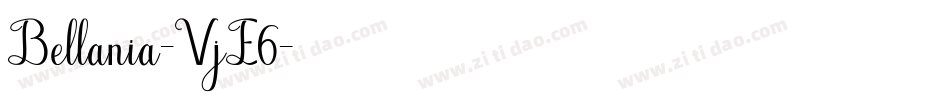 Bellania-VjE6字体转换