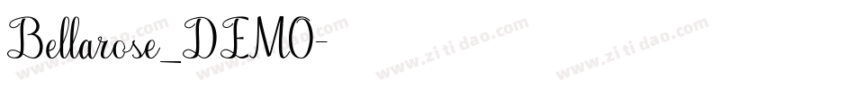 Bellarose_DEMO字体转换