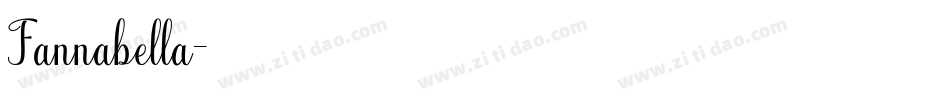 Fannabella字体转换
