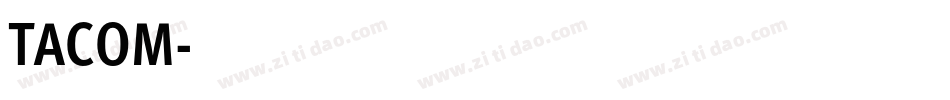 TACOM字体转换