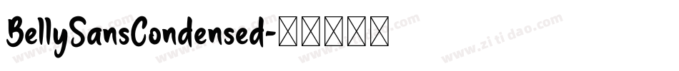 BellySansCondensed字体转换