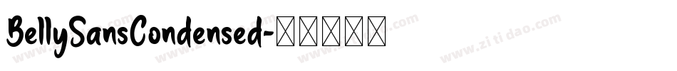 BellySansCondensed字体转换