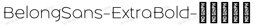 BelongSans-ExtraBold字体转换
