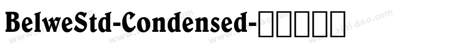 BelweStd-Condensed字体转换