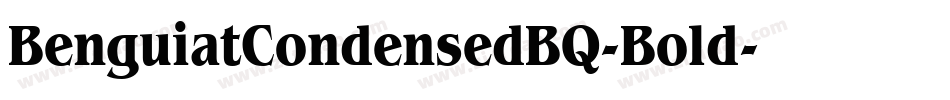 BenguiatCondensedBQ-Bold字体转换