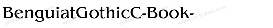 BenguiatGothicC-Book字体转换