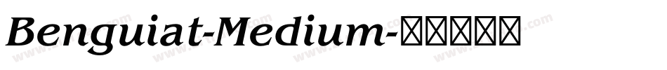 Benguiat-Medium字体转换