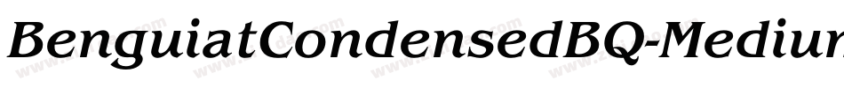 BenguiatCondensedBQ-Medium字体转换