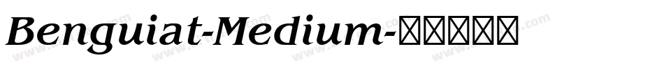 Benguiat-Medium字体转换
