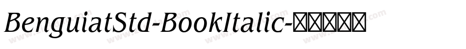 BenguiatStd-BookItalic字体转换