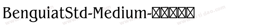 BenguiatStd-Medium字体转换