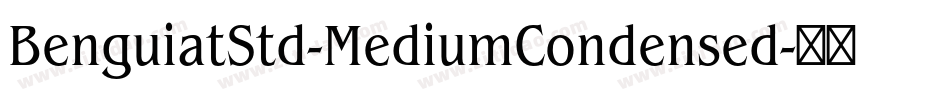 BenguiatStd-MediumCondensed字体转换