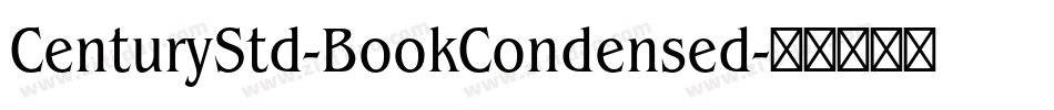 CenturyStd-BookCondensed字体转换