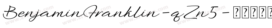 BenjaminFranklin-qZn5字体转换