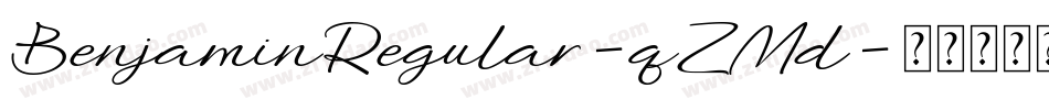 BenjaminRegular-qZMd字体转换